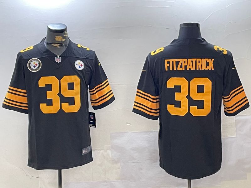 Men Pittsburgh Steelers #39 Fitzpatrick Black 2024 Nike Limited NFL Jersey style 3->philadelphia eagles->NFL Jersey